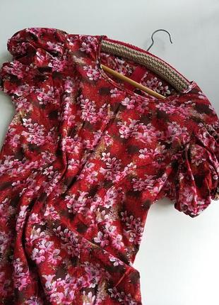 Женское платье в цветочный принт handmade