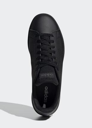 Акция/ кожаные кроссовки adidas черные новые casual с вентиляцией опт5 фото