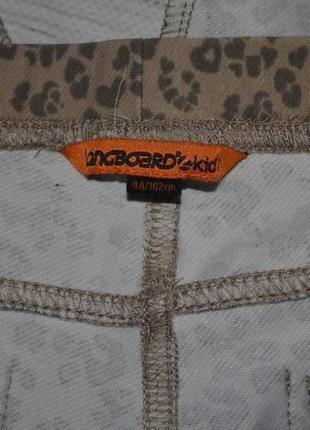 4 года 104 см модные яркие фирменные легинсы лосины девочке леопард пятнышки под джинс8 фото