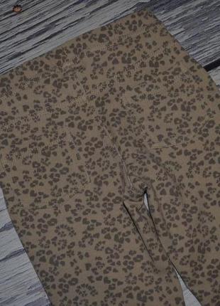 4 года 104 см модные яркие фирменные легинсы лосины девочке леопард пятнышки под джинс10 фото