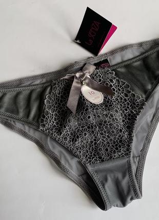 Гарні трусики сіточка з вишивкою la senza