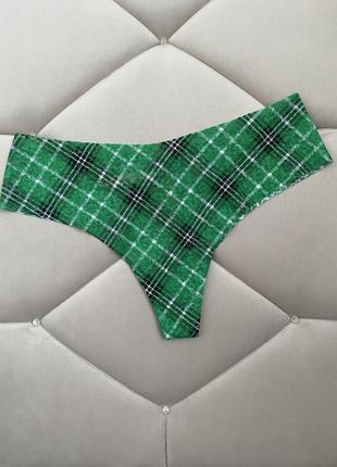 Мереживні трусики тонг pink no-show lace thong panty