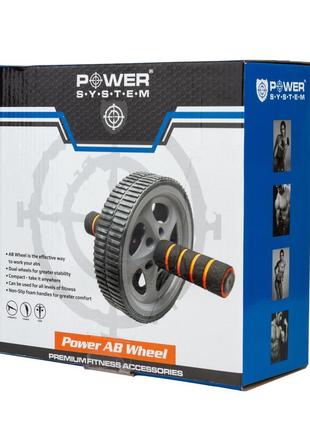 Ролик для пресса power system ps-4006 power ab wheel grey/black4 фото