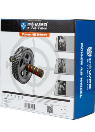Ролик для преса power system ps-4006 power ab wheel grey/black5 фото