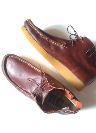 Nicholas deakins добротные кожаные ботинки челси туфли на платформе по стельке 29,5см1 фото