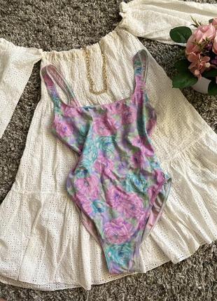 Купальник цветочный принт