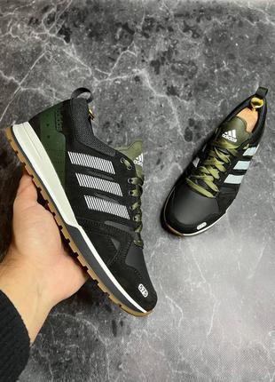Кроссовки adidas, чоловічі шкіряні кросівки адідас2 фото
