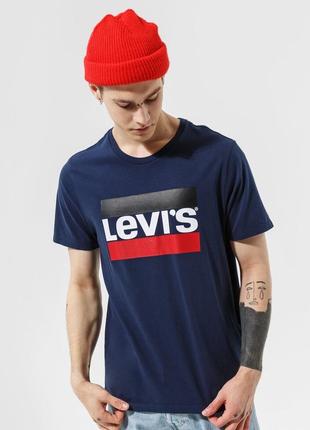 Футболка levi's sportswear logo graphic 396360003 цвет - темно-синий