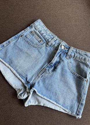 Шорти джинсові бренд на струмку дівчину xs-s boohoo