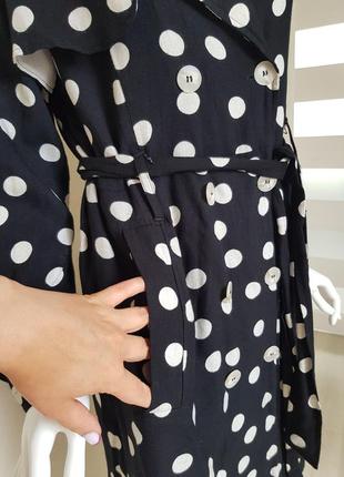 Стильне оригінальне двобортне плаття в горохи h&m6 фото