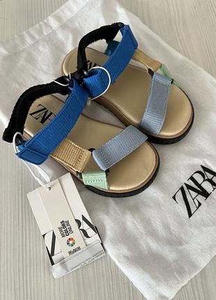 Босоножки босоножки сандалии текстильные zara размер 22