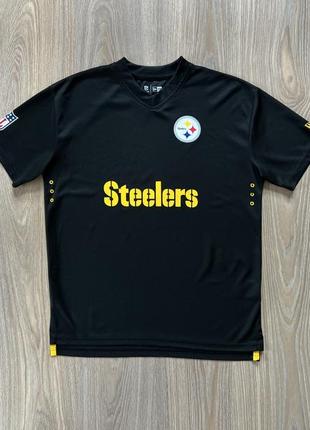 Мужская спортивная футболка с принтом new era nfl pittsburgh steelers