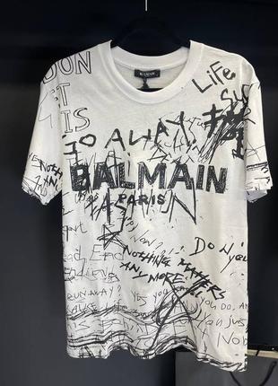 💜есть наложка 💜мужская футболка от"balmain"❤️lux качество