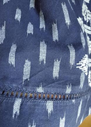 Бавовняна блуза туніка блузка з вишивкою3 фото