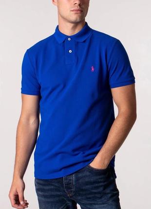 Вінтажне поло футболка polo ralph lauren blue polo shirt