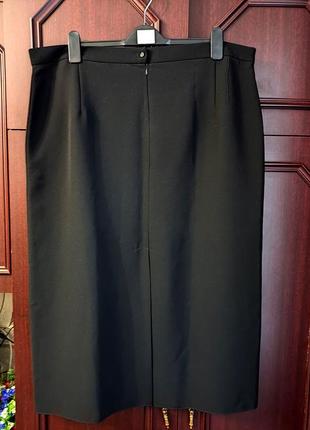 Юбка черная батал, юбка, юпка большой размер3 фото