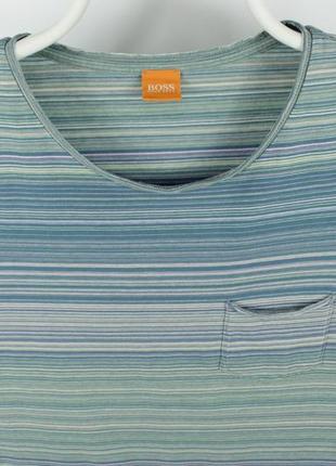 Стильная качественная футболка hugo boss teryk multicolor striped t-shirt2 фото