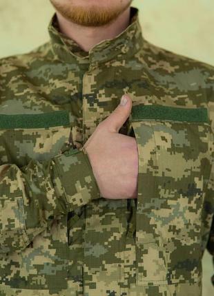 Тактическая военная полевая форма пиксель рип стоп зсу комплект одежда всу штаны и китель2 фото