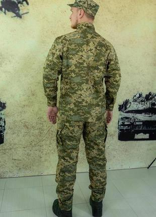 Тактическая военная полевая форма пиксель рип стоп зсу комплект одежда всу штаны и китель7 фото