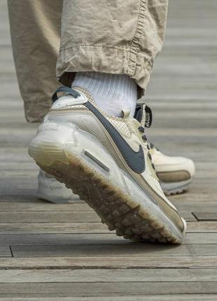 Чоловічі кросівки nike air max 90 x terrascape  найк аир макс коричневі2 фото