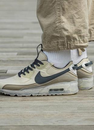 Мужские кроссовки nike air max 90 x terrascape найк аир макс коричневые1 фото