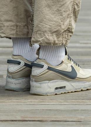 Чоловічі кросівки nike air max 90 x terrascape  найк аир макс коричневі5 фото