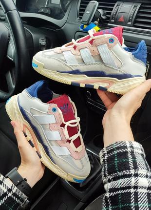 🔥женские кроссовки adidas niteball off white cream white🔥