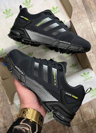 Чоловічі темно сірі кросівки в сітку adidas marathon tr 26 🆕 кросівки адідас