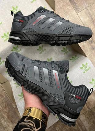 Мужские серые кроссовки в сетку adidas marathon tr 26 🆕 кроссовки адидас