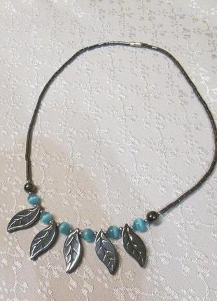 Кольє, прикраса з гематитом