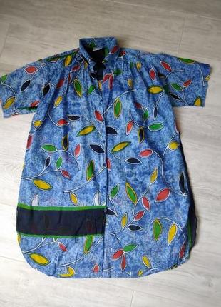 Пляжна рубашка-туніка  з тоненького хлопку5 фото