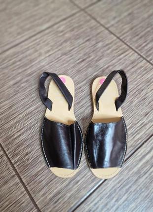 Стильные кожаные босоножки, минорки avarca menorquina, оригинал испания