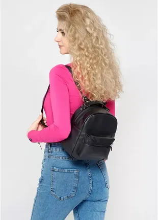 Жіночий рюкзак-трансформер sambag asti чорний2 фото