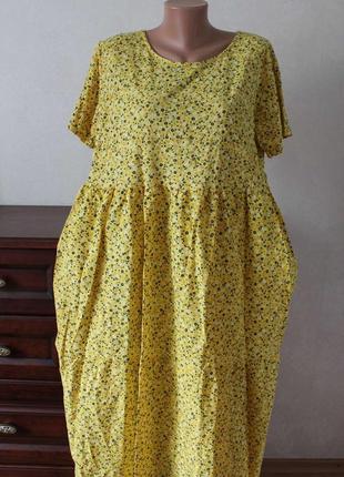 Платье женское,принт мелкий цветочек,натуральные ткани, количество ограничено.2 фото
