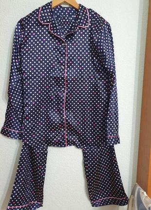 Шовкова брючна піжама h&m