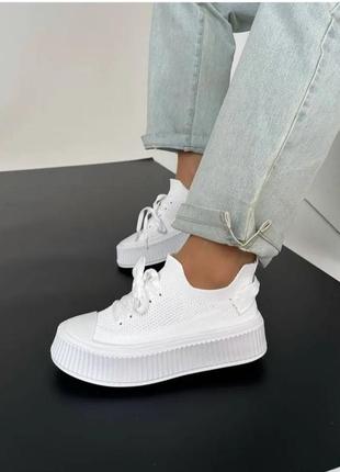 Стильные женские текстильные кеды ❤️