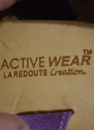 Открытые кожаные босоножки сиреневого цвета le redoute франция 40 р.4 фото