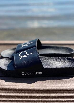 Шльопки calvin klein натуральна шкіра.5 фото