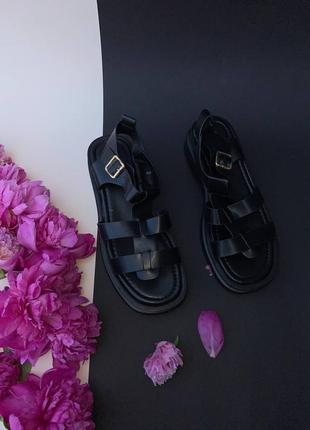 Босоножки сандалии женские чёрные9 фото