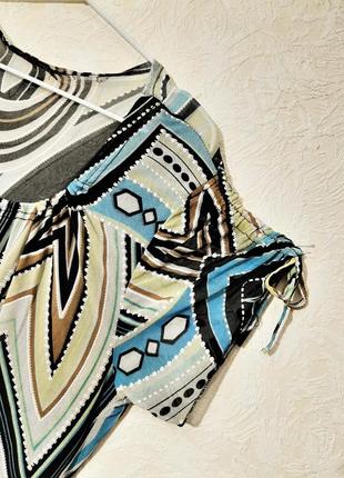 D.r. красивая кофточка блуза стрейчевая цветная сетка на подкладке рукава собраны руликами женская4 фото