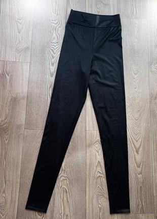 Шикарные «кожаные» женские лосины леггинсы