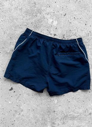 Nike vintage men’s blue small embroidered logo shorts вінтажні, спортивні шорти3 фото