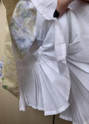 Нежное платье в цветы на маленькую девочку 92 см7 фото