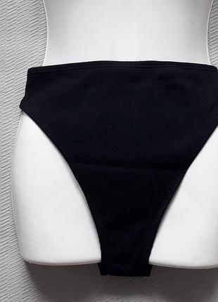 Класні високі трусики в рубчик низ від купальника m&amp;s
