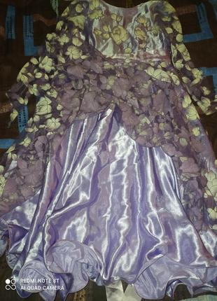 Вечірня шифонова нарядна сукня плаття для дівчинки3 фото