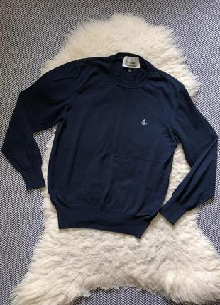 Vivien westwood джемпер оригинал свитер лёгкий хлопковый натуральный летний