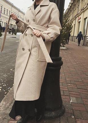 Двубортное пальто на утеплителе anna yakovenko1 фото
