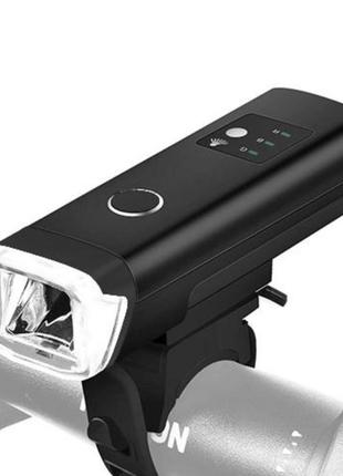 Велофонарь hj-047-xpg ultra light, aluminum, avtolight sensor, waterproof, micro usb4 фото