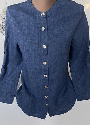 Крутая стильная рубашка лён 100%