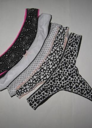 6-8/хс-с комплект модных хлопковхе стринг, набором за 5